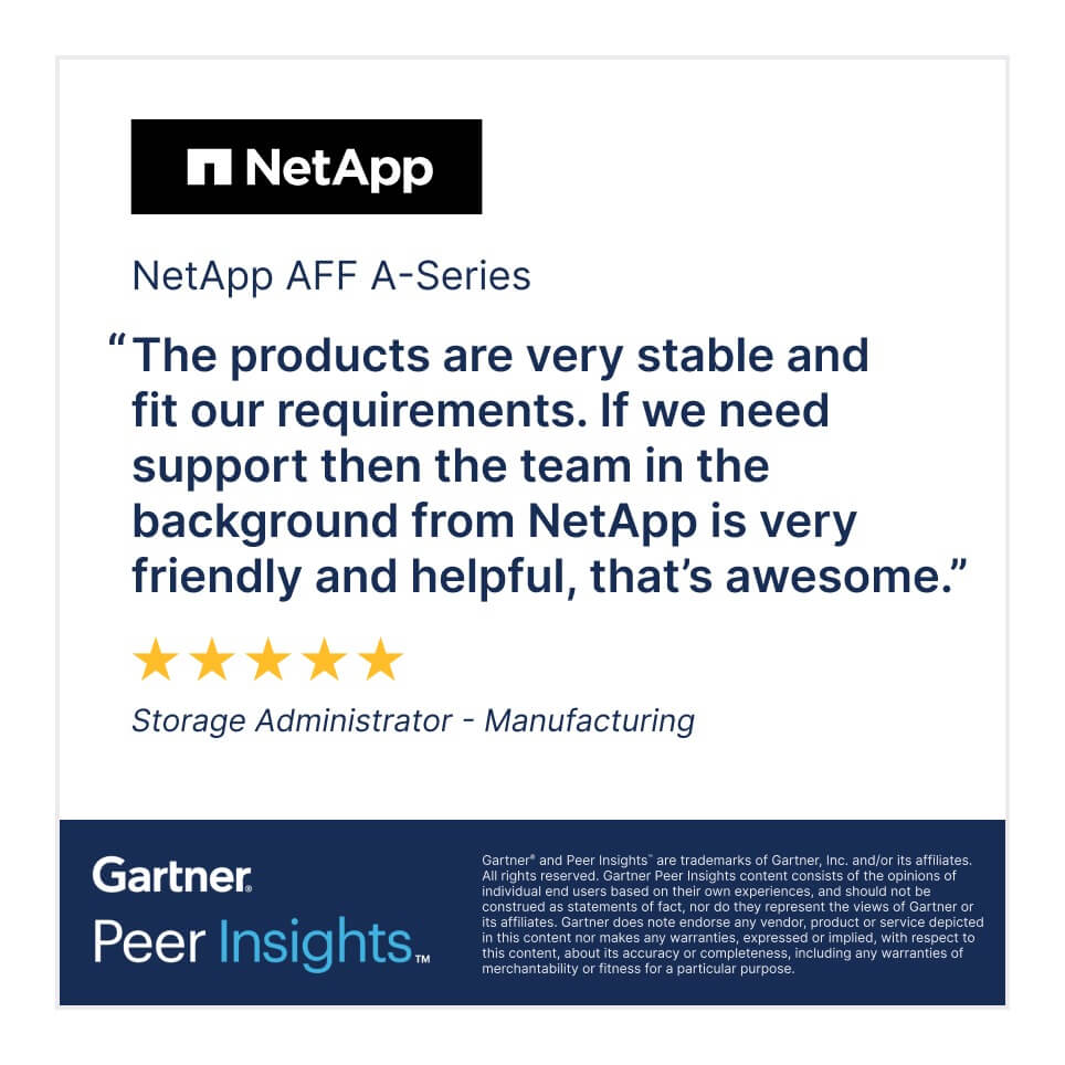 AFF A-Series für Unified Storage und KI-Dateninfrastruktur | NetApp