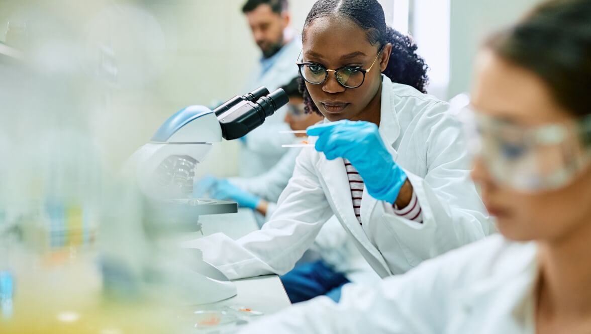 Gruppe von Fachleuten, die arbeiten und analysieren