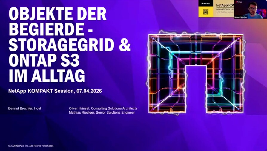 Objekte der Begierde - StorageGRID und ONTAP S3 im Alltag