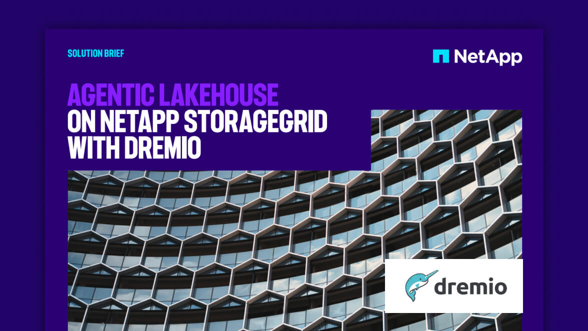 Dremio: Agentic Lakehouse auf NetApp StorageGRID mit Dremio