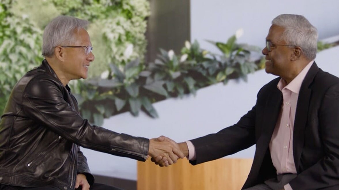 Jensen Huang de NVIDIA y George Kurian de NetApp