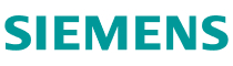 Siemens logo in teal uppercase letters on a white background