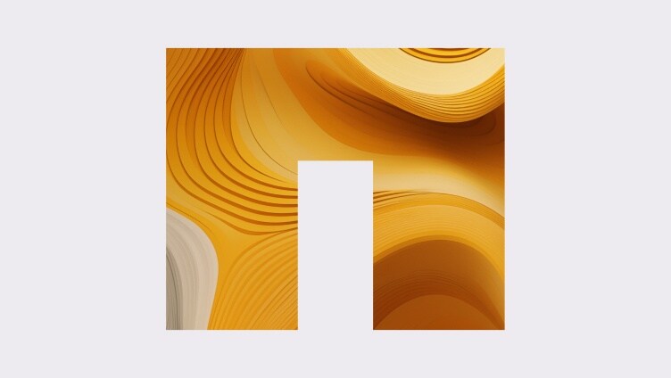 Logo NetApp con onde gialle