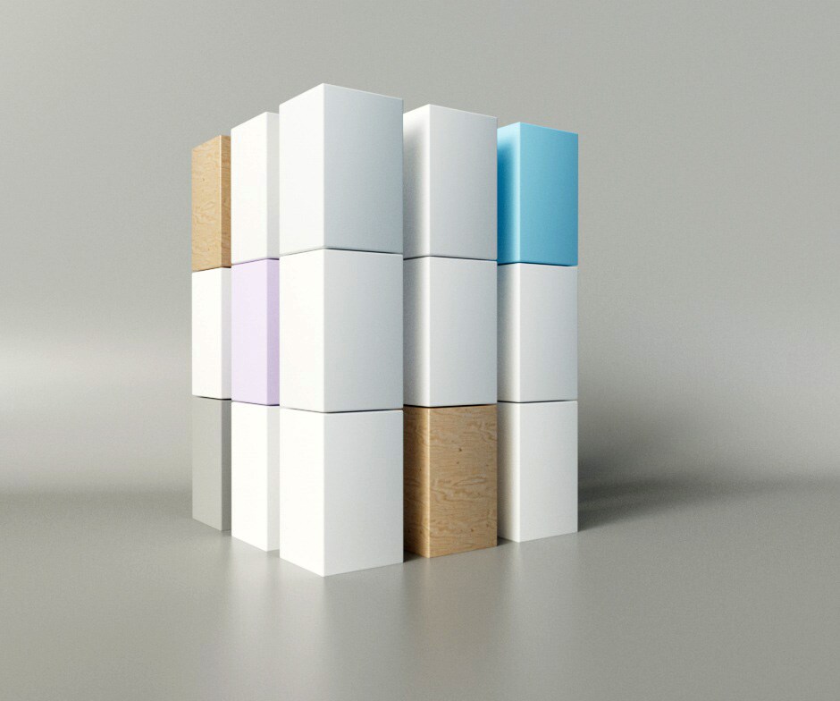  cubi impilati per la pagina di confronto tra Pure Storage e NetApp