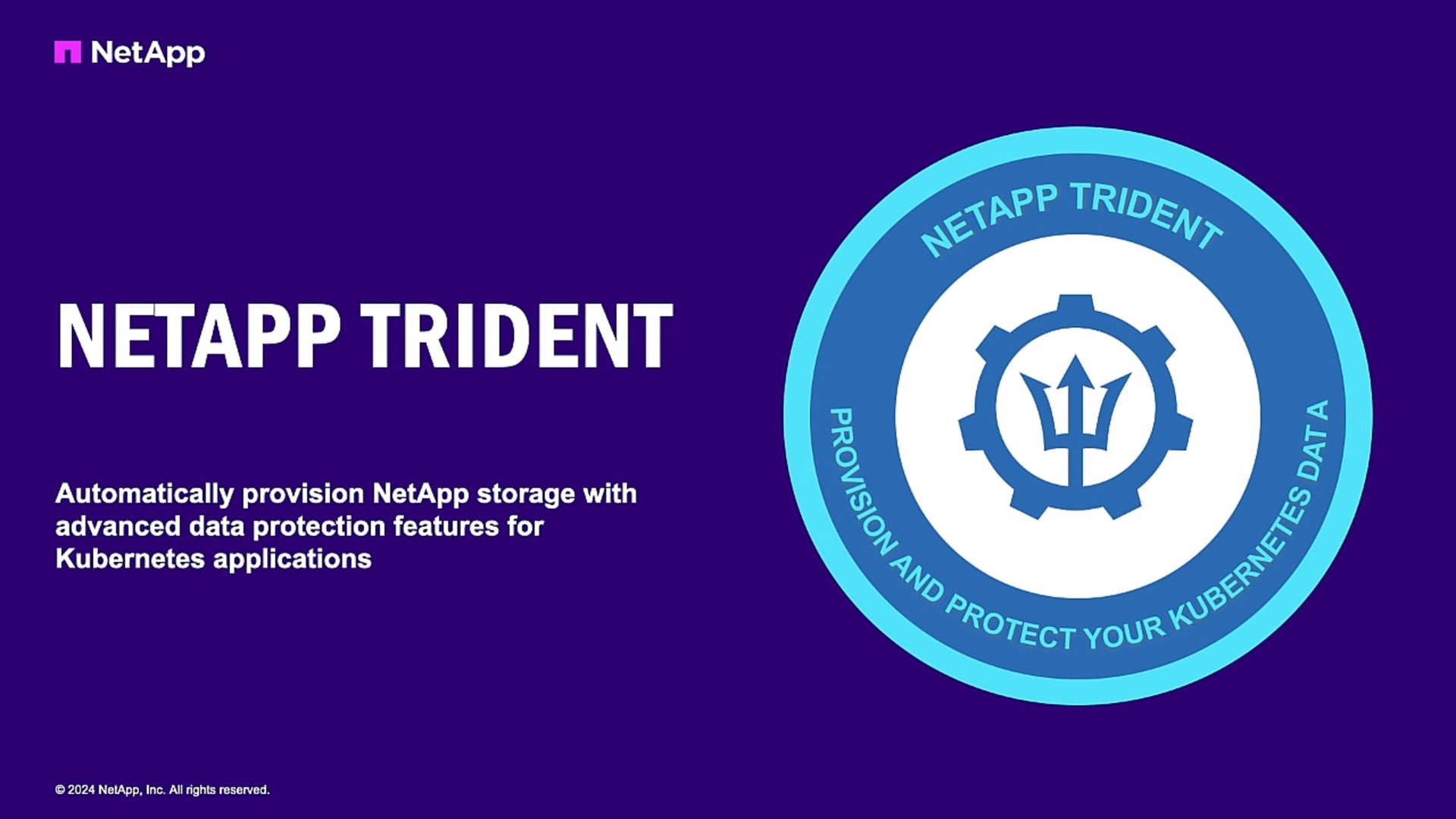 NetApp Trident - Advanced data protection for Kubernetes applications ...