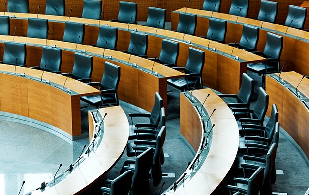 Large empty government room