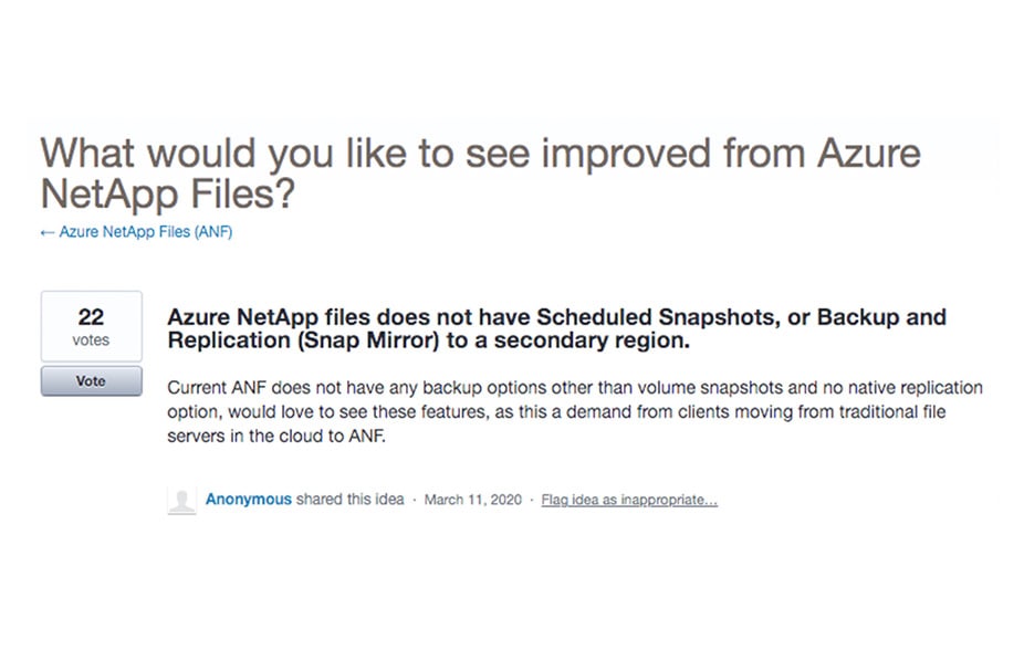 Azure Netapp Files Backup Azure Netapp Files Backup