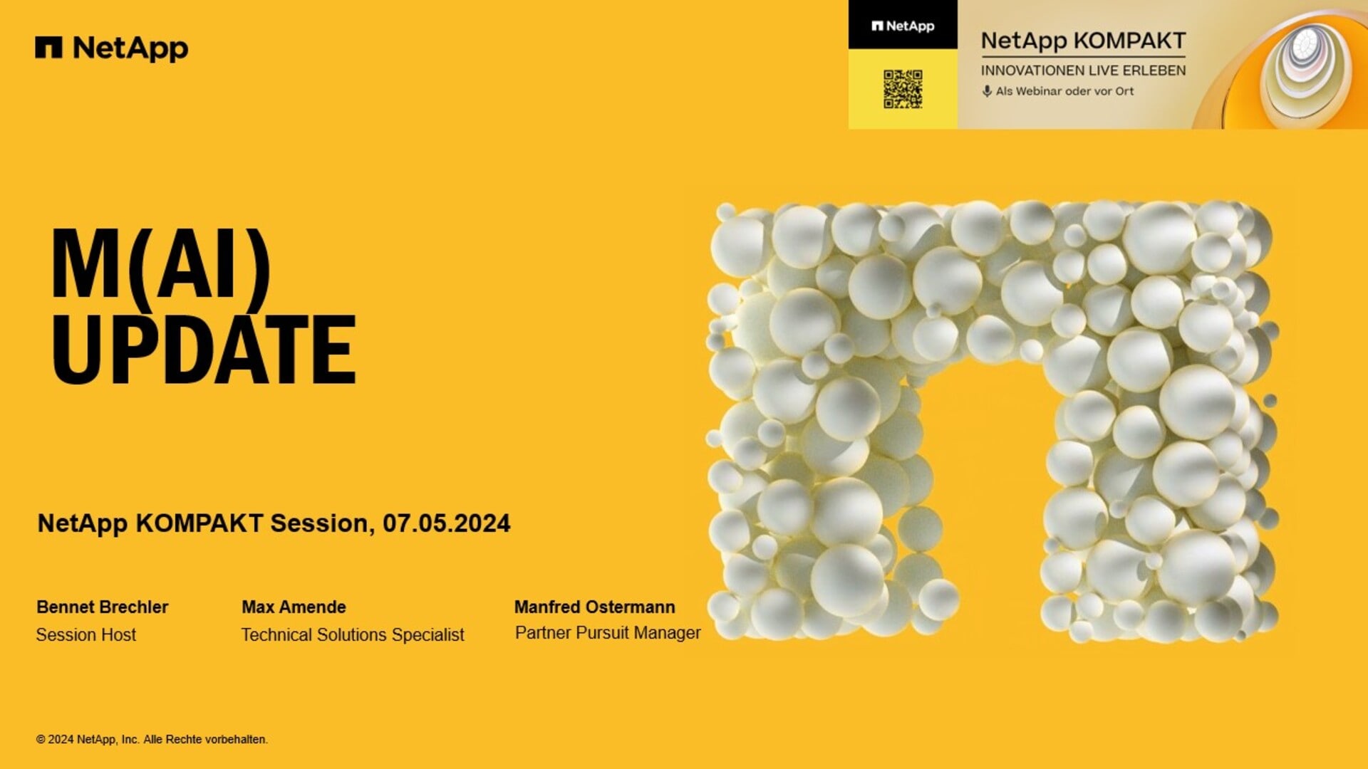 M)AI-Update | NetApp Video