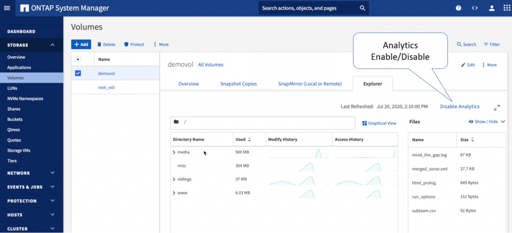 ONTAP File System Analytics: Better visibility for better storage ...