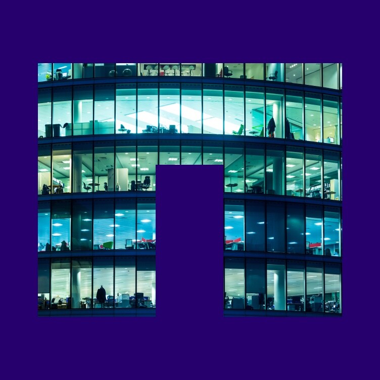 NetApp Logo with a building picture
