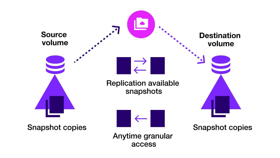 BlueXP replication - Storage and Data Snapshots | NetApp