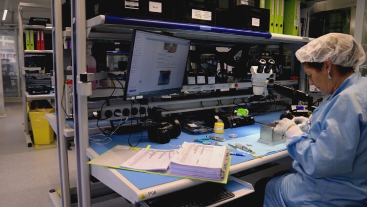 Person working at European Space Agency