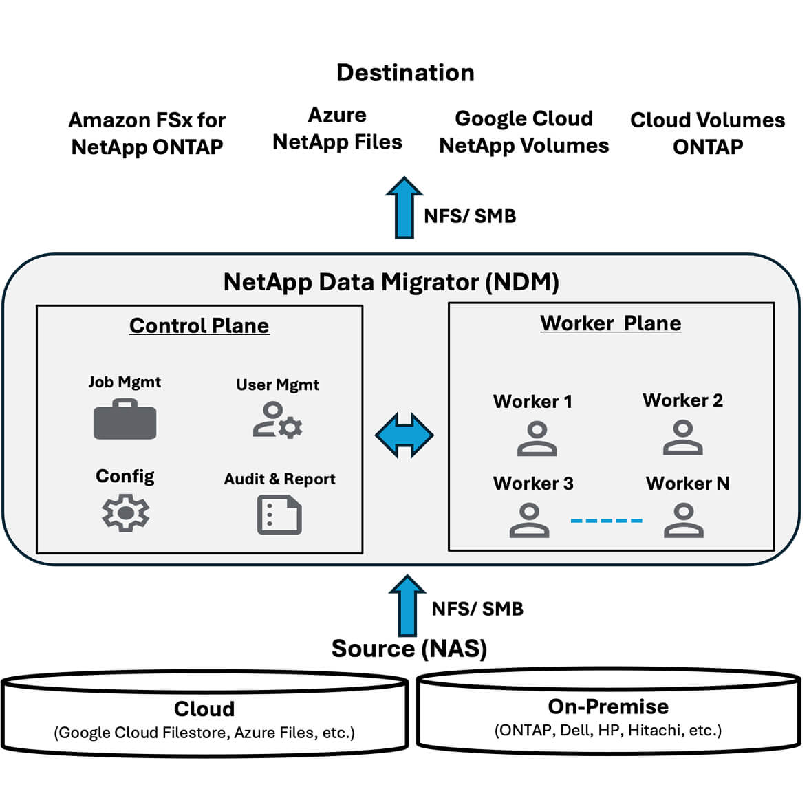 NetApp Data Migrator (NDM)