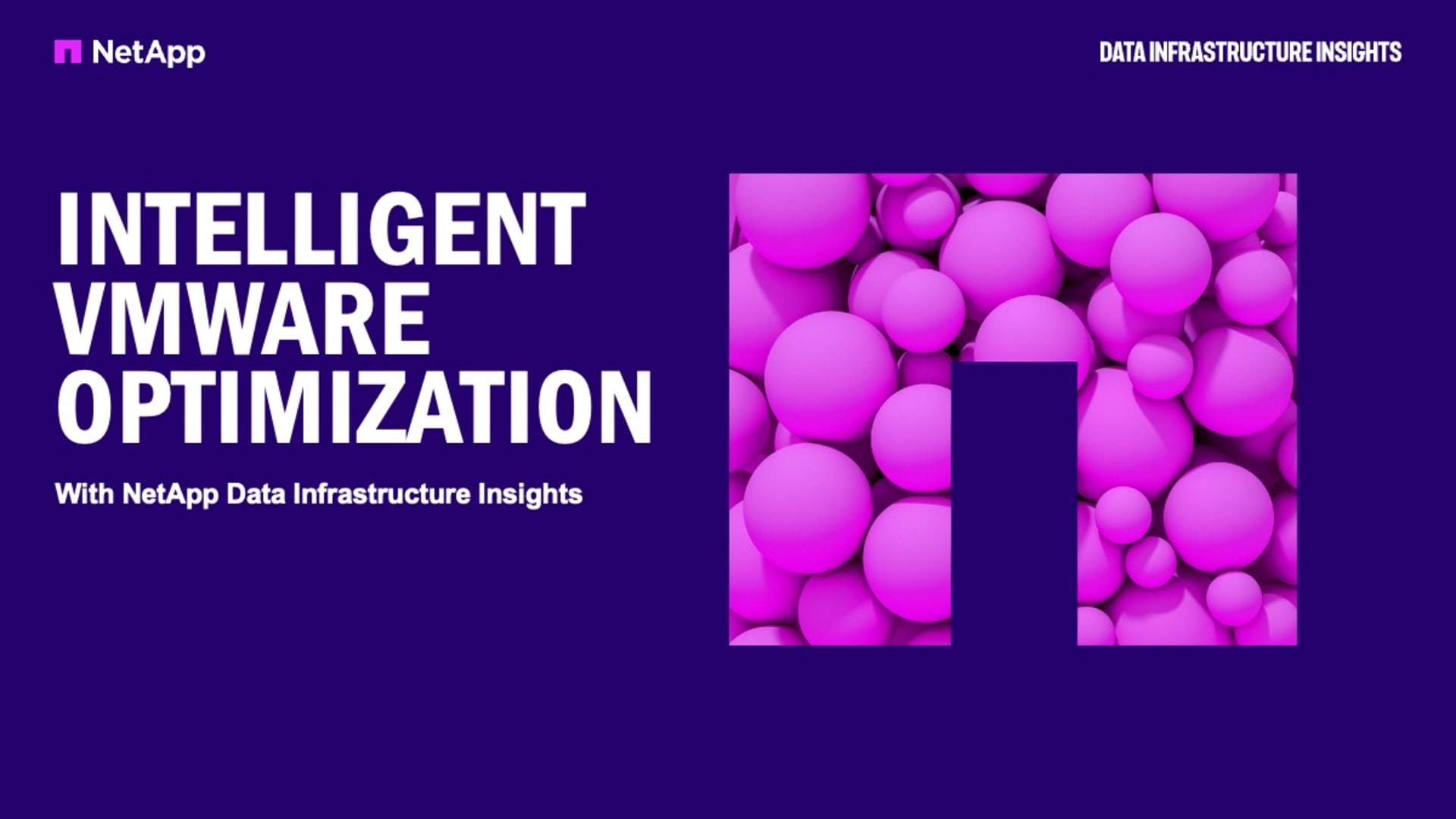 Netapp Intelligent Data Intelligent VMware optimization with NetApp Data Infrastructure ...
