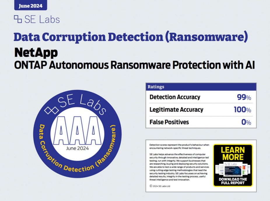 NetApp’s AAA-rated AI-powered ransomware detection | NetApp Blog