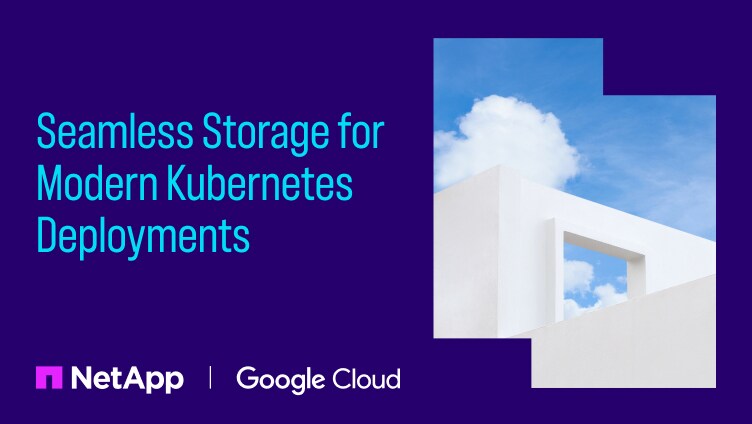 NetApp and Google Cloud seamless storage solution for modern Kubernetes deployments.