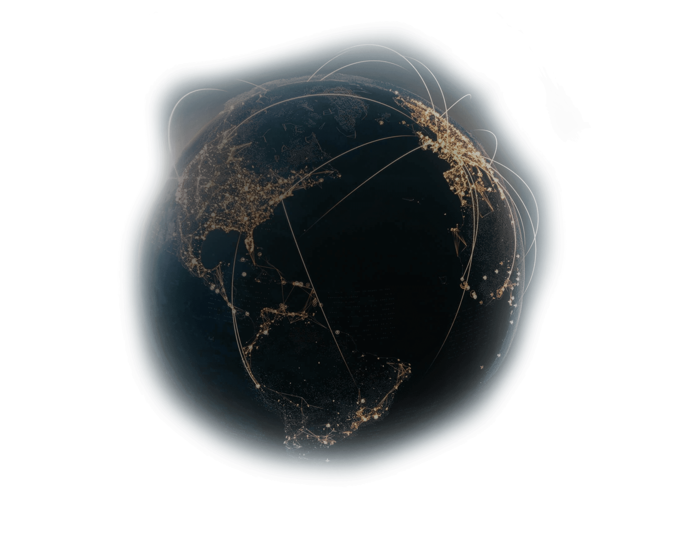 data points forming a globe