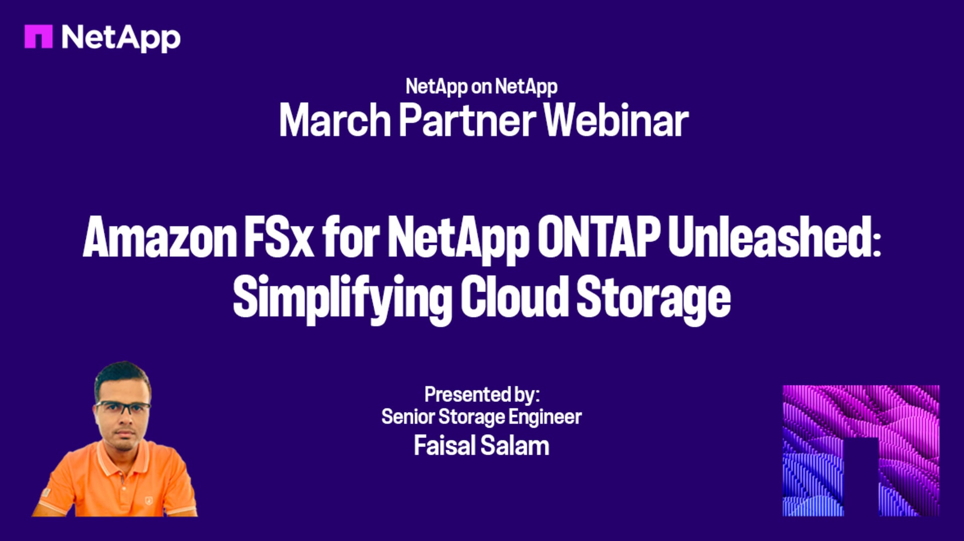 Amazon FSx for NetApp ONTAP unleashed - Simplifying cloud storage ...