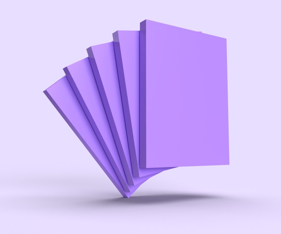 purple rectangles shuffling together in a purple enviroment