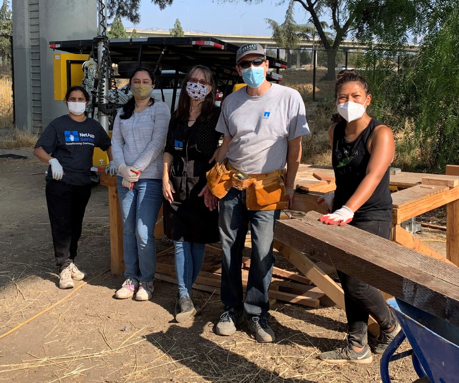 People building something