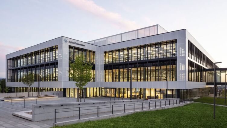 Exterior of Agilent facility in Waldbronn, Germany