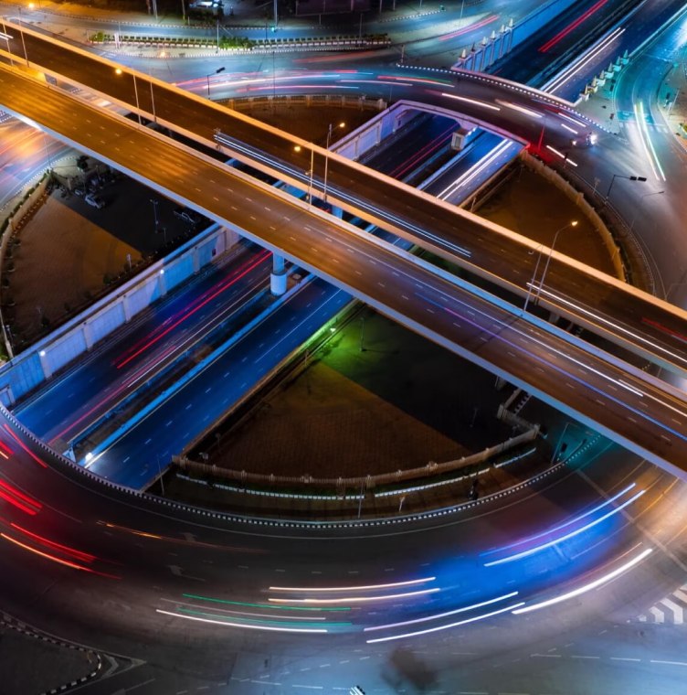 高速公路鸟瞰图