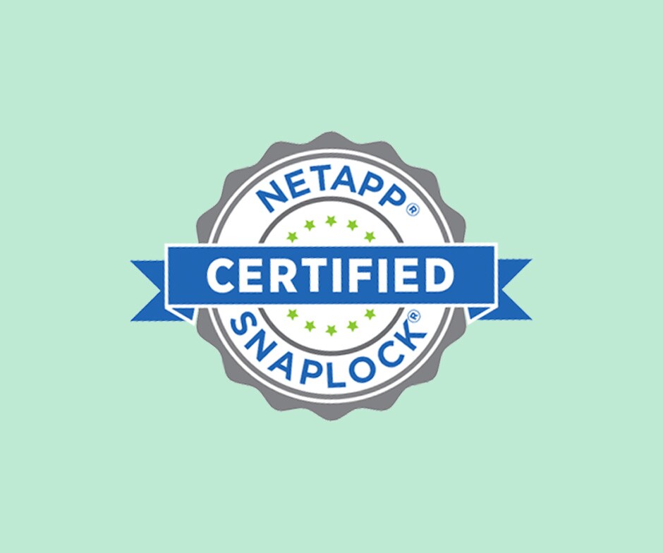 NetApp SnapLock 认证签章 
