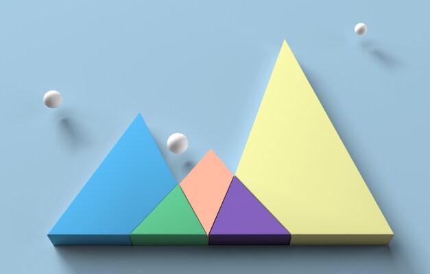 multi-colored abstract shapes